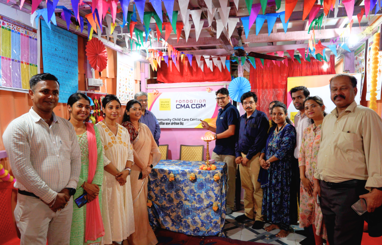 La Fondation CMA CGM et Salaam Baalak Trust inaugurent un cinquième centre éducatif à Mumbai