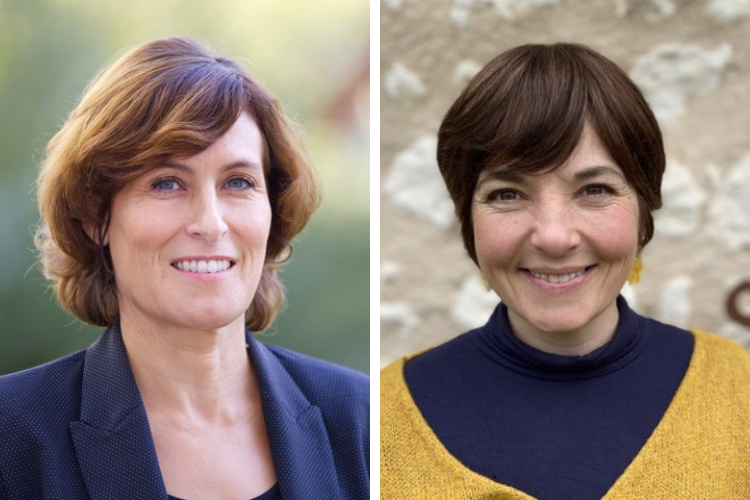 Cécile Daclin, déléguée générale de la Fondation RTE, et Vanessa Couvreux-Chapeau, directrice de l'association Habit'âge