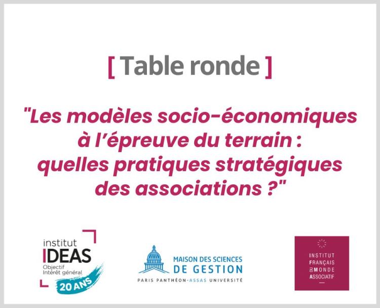 Table ronde Programme de recherche de l'Institut IDEAS