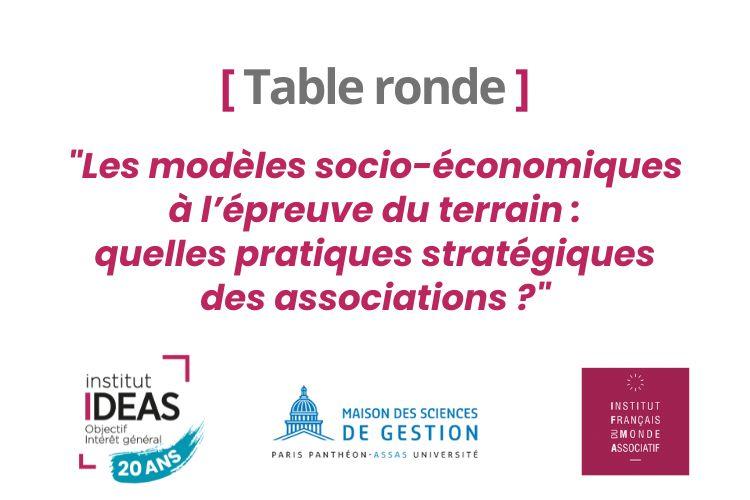 Table ronde Programme de recherche de l'Institut IDEAS