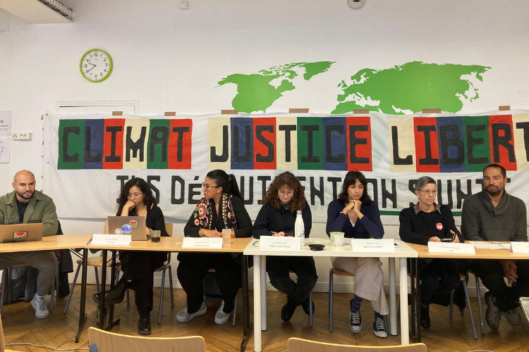 Les ONG étaient réunies le 25 septembre pour une conférence de presse. Crédit : Carenews.