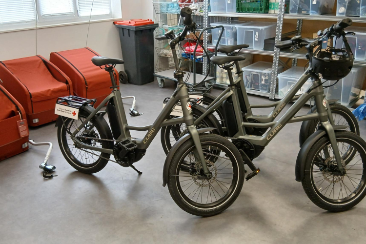 Vélos électriques de la Croix Rouge belge