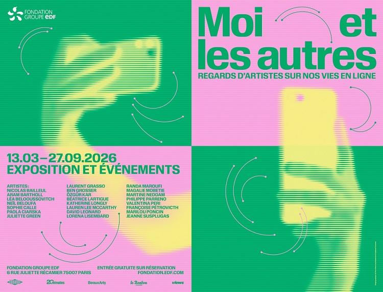 Affiche de l'exposition "Moi et les autres" à la Fondation groupe EDF. Crédit : Fondation groupe EDF