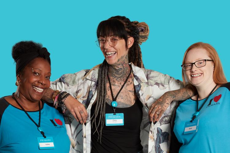 Groupe de collègues Primark. Crédit : Primark