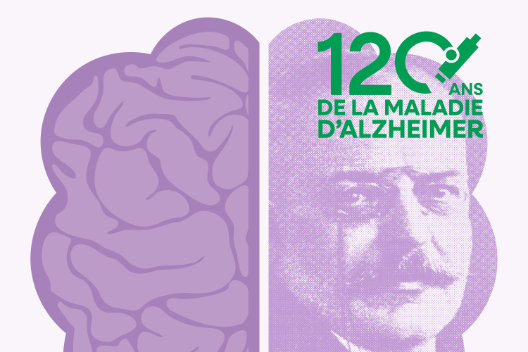 Affiche des 120 ans de la maladie d'Alzheimer