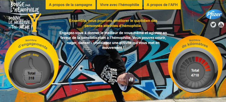 Collectez pour l'AFH en faisant du sport !