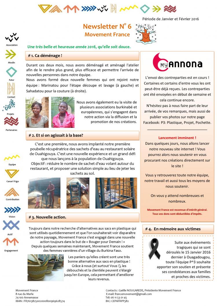Et oui déjà 2 mois et la sortie de la Newsletter N°6.