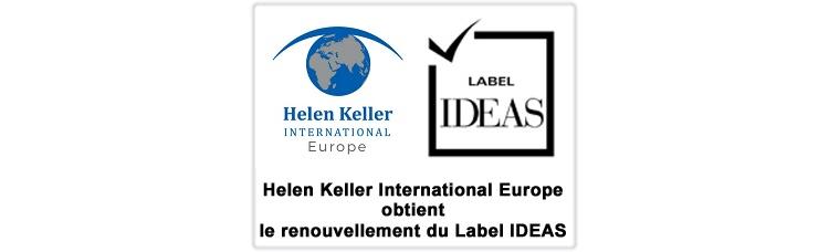 HELEN KELLER INTERNATIONAL EUROPE OBTIENT LE RENOUVELLEMENT DU LABEL IDEAS