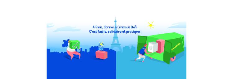 Le don facile avec les Amistocks d’Emmaüs Défi