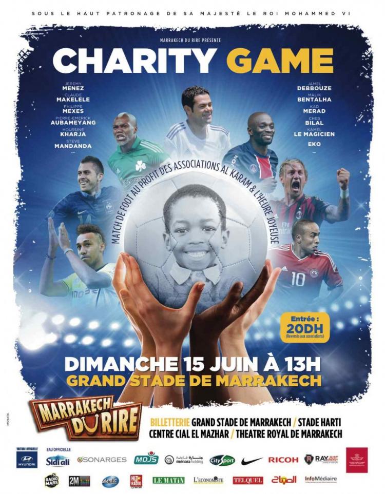Un match de foot de charité au Marrakech du rire
