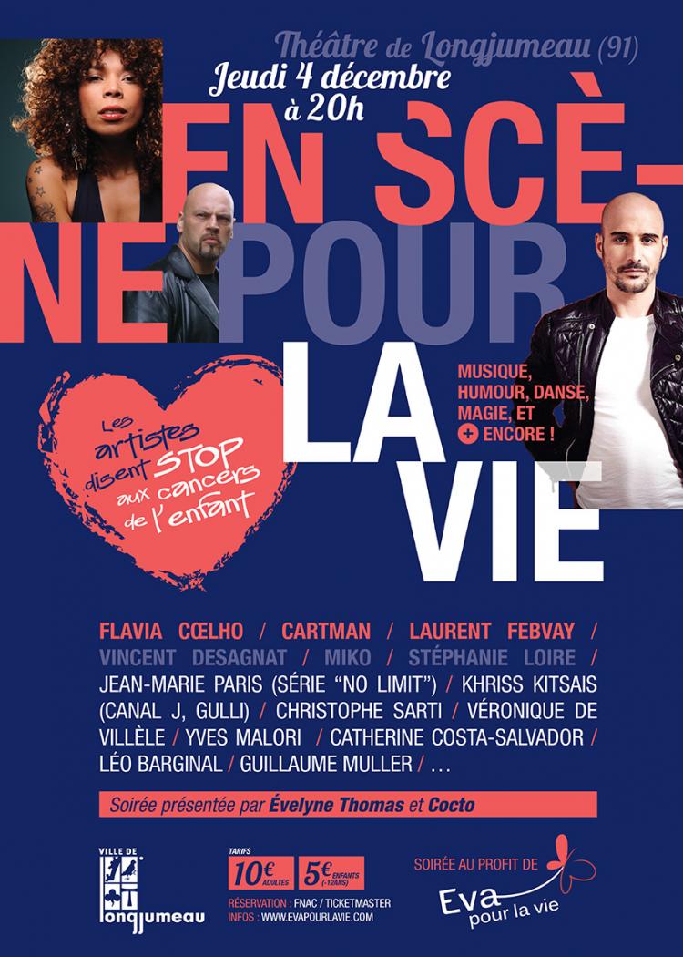 4 décembre : Les artistes en scène contre les cancers des enfants !