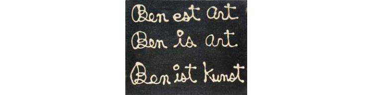 Mécénat culturel : Exposition « Tout est art ? Ben au Musée Maillol »