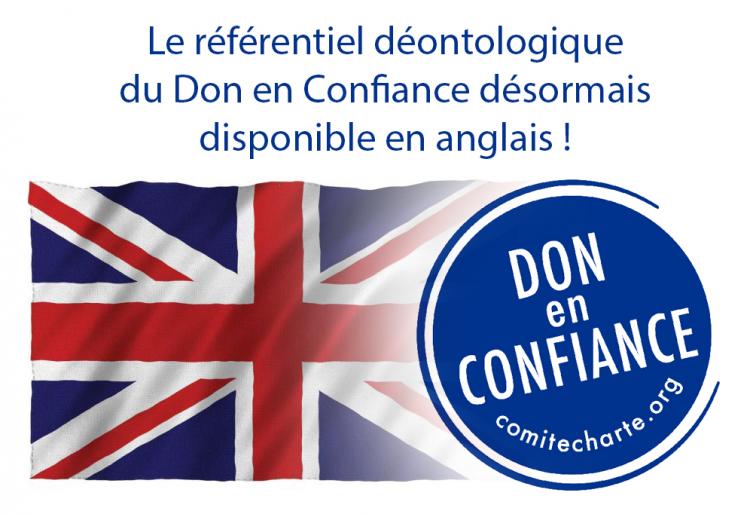Le référentiel déontologique du Don en Confiance désormais disponible en anglais