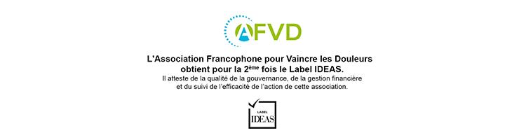 AFVD obtient pour la 2eme fois le Label IDEAS