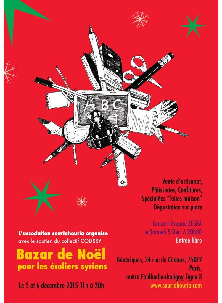Bazar de Noël au profit d'écoliers syriens
