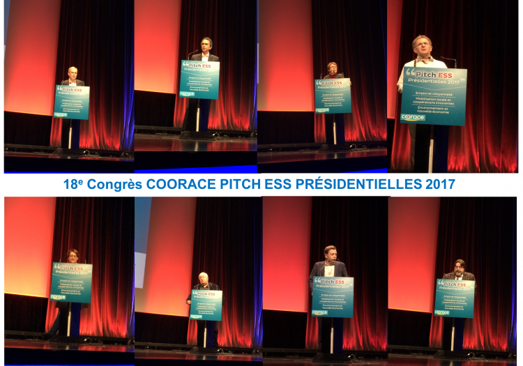 CONGRÈS COORACE 2016 : 'PITCH' DES CANDIDATS A LA PRÉSIDENTIELLE SUR l’ESS