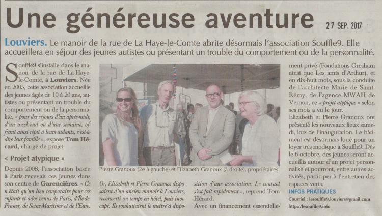 Le Souffle9 s'implante à Louviers pour de nouvelles aventures