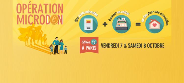 Les 7 et 8 octobre à Paris : les associations se mobilisent pour le microDon