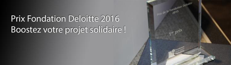 tudiants, le prix solidaire et durable de la Fondation Deloitte 2016 est lancé