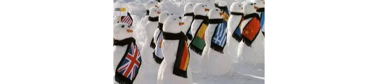 140 bonshommes de neige à Davos pour réagir face au changement climatique