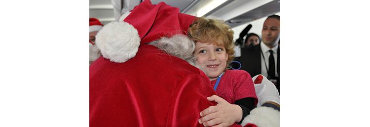 Les enfants de l’Association Petits Princes à la recherche du Père Noël