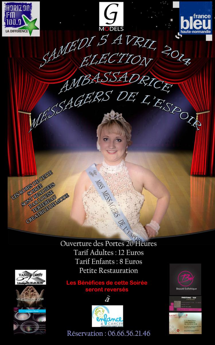5 avril 2014: Election de l'Ambassadrice des Messagers de l'Espoir