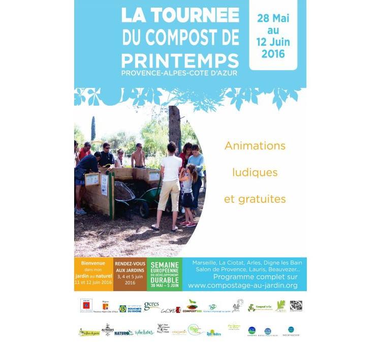 Tournée du compost du 28 mai au 12 juin en Provence Alpes Côte d'Azur