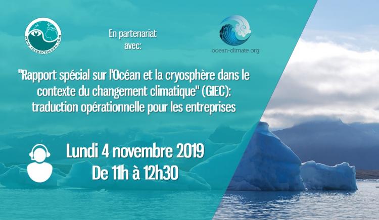 Invitation Webinaire "Rapport Océan et Cryosphère (GIEC)"