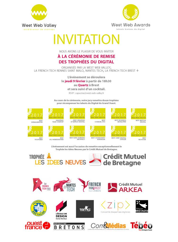 West Web Awards! Trophées à la mode Bretonne,dynamique, innovante et solidaire
