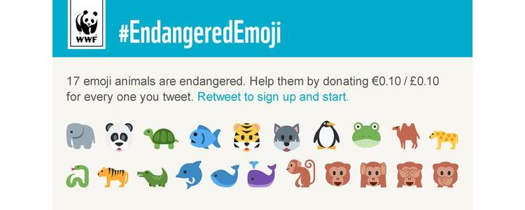 #EndangeredEmoji : WWF invite à tweeter pour les animaux en danger
