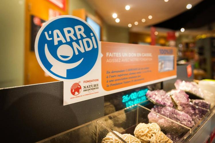 Nouveauté : Nature & Découverte propose l'arrondi à la caisse
