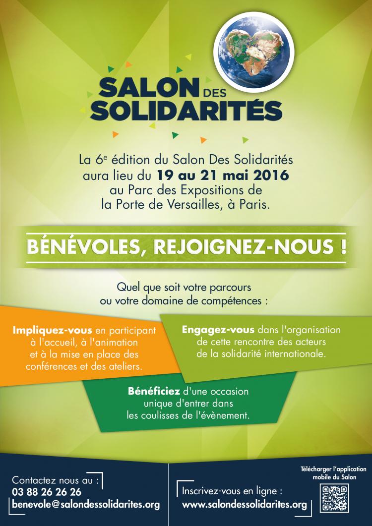 Salon des Solidarités 2016 : Devenez Bénévoles ! 