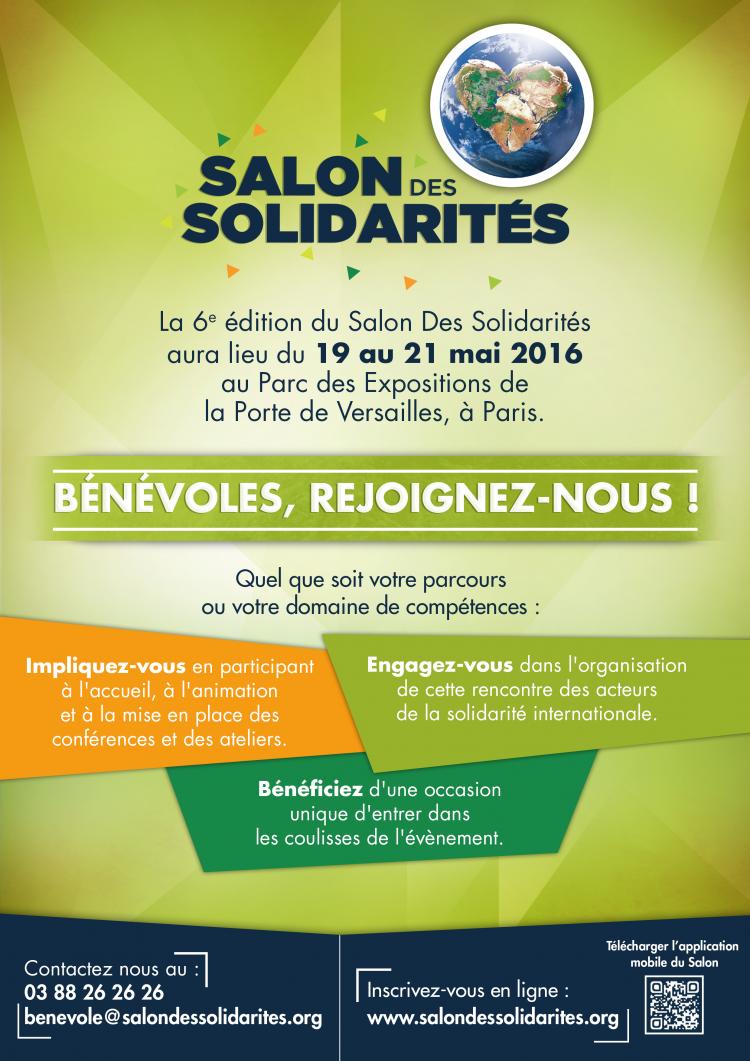 Salon des Solidarités 2016 : Devenez Bénévoles !