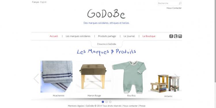 GoDoBe.fr, le site des « marques solidaires, éthiques et belles »