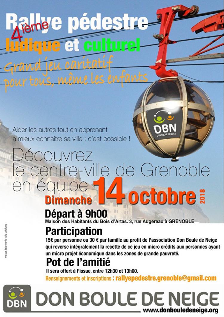 Grenoble : 4ème rallye pédestre, dimanche 14 octobre 2018