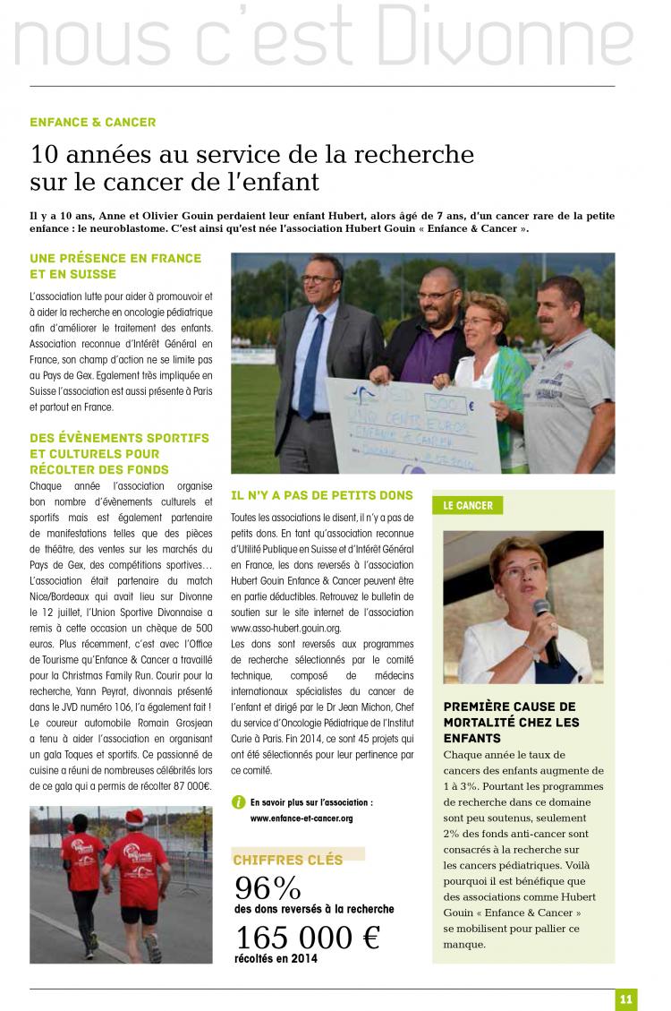 "10 ans au service de la recherche sur le cancer de l'enfant"