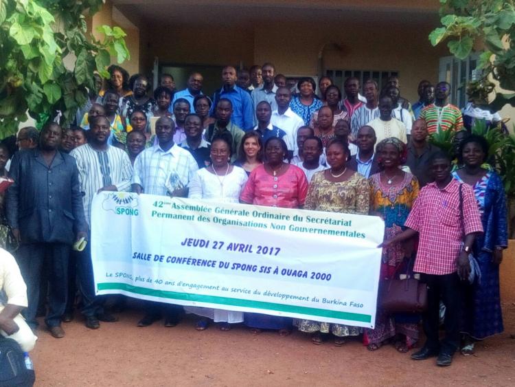 AVN Burkina, nouveau membre du SPONG