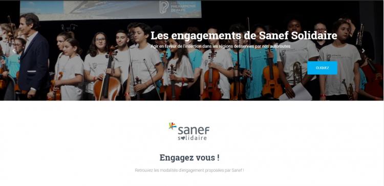 Sanef Solidaire lance sa nouvelle plateforme digitale développée avec microDON