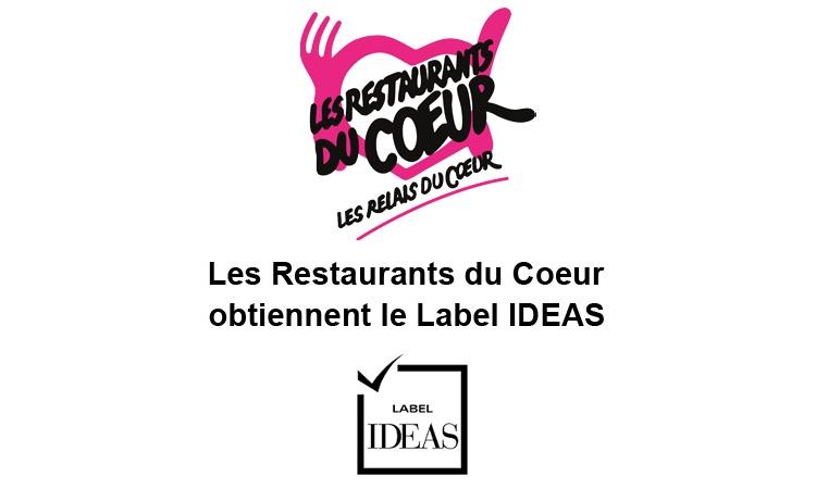 Les Restos du Cœur obtiennent le Label IDEAS