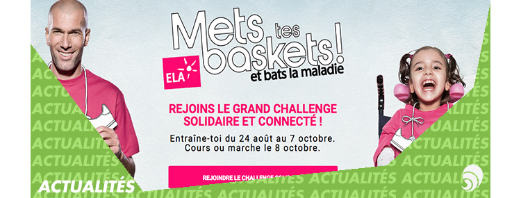 #MetsTesBaskets autour du cou pour soutenir l’association ELA