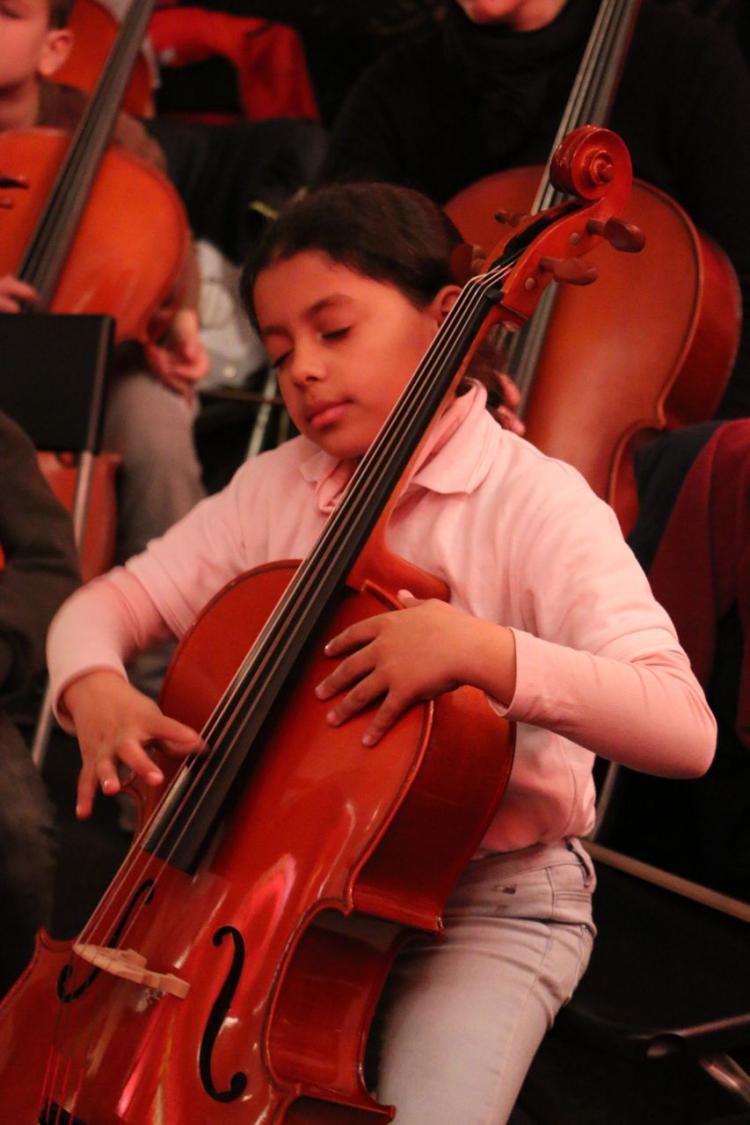 Des musiciens en herbe à la Philharmonie