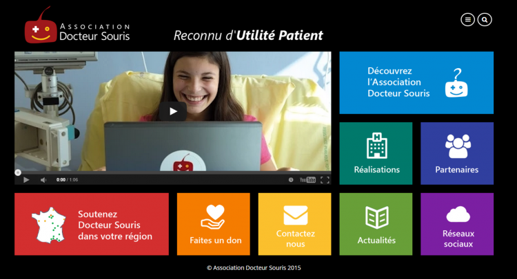 L’Association Docteur Souris vous annonce le lancement de son nouveau site