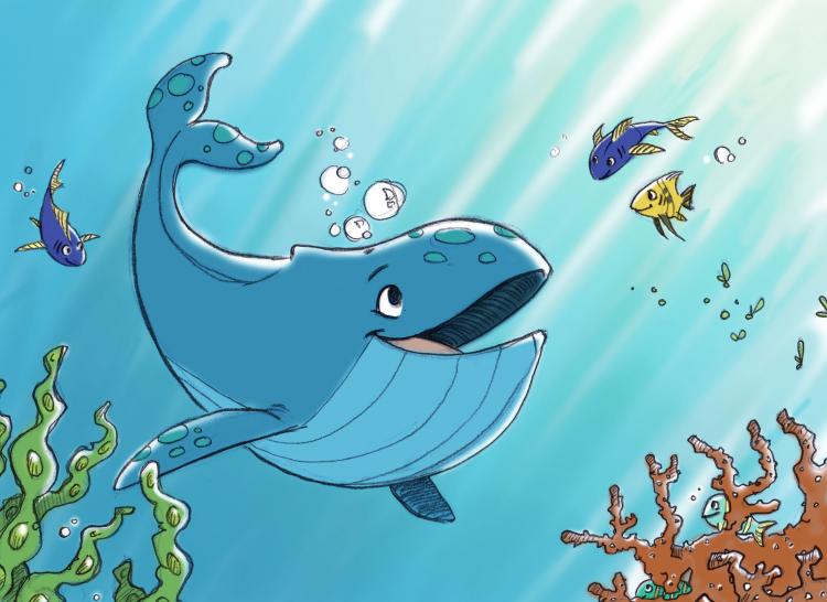 Une histoire entre une petite baleine et Docteur Souris pour les jeunes patients