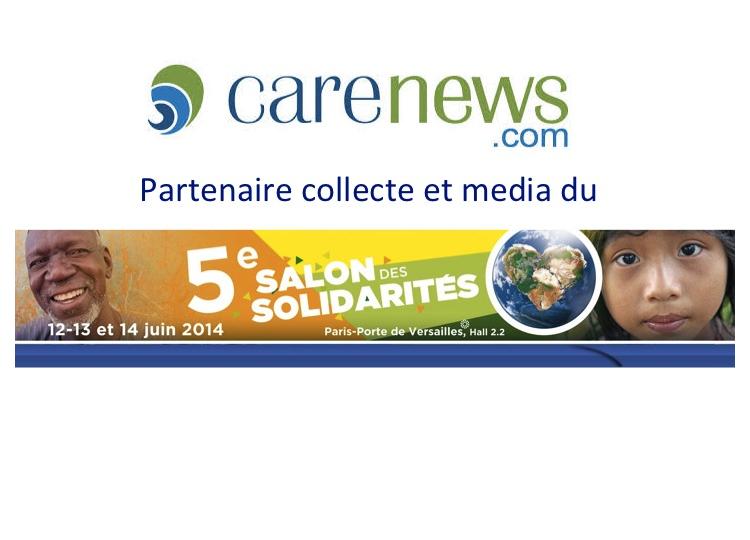 [COMMUNIQUE DE PRESSE] Carenews partenaire du 5ème Salon Des Solidarités
