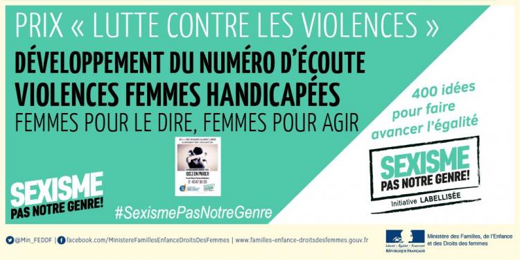 Le prix "Lutte contre les Violences" décerné à FDFA