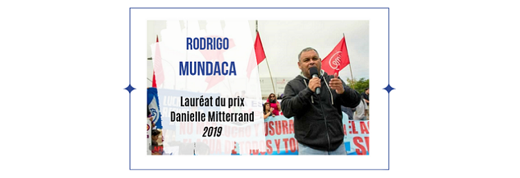 Rodrigo Mundaca, lauréat du prix Danielle Mitterrand 2019