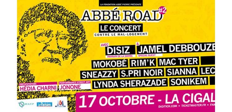Jamel Debbouze, Disiz et Sneazzy en concert pour la Fondation Abbé Pierre