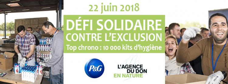 Défi Solidaire de Procter & Gamble Amiens pour l'Agence du Don en Nature