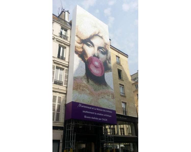 De l’art en pleine ville : mécénat de CHLOÈ par MEDIA BACHE et Marionnaud