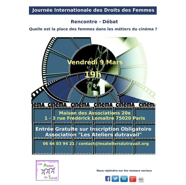Rencontre Débat - Quelles est la place des femmes dans les métiers du cinéma ?
